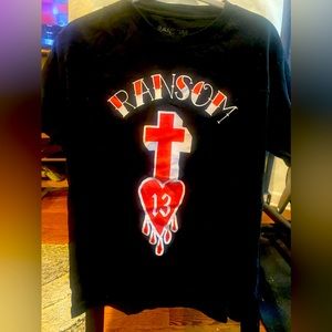 Ransom size M. black short sleeve, friday the 13th exclusive drop